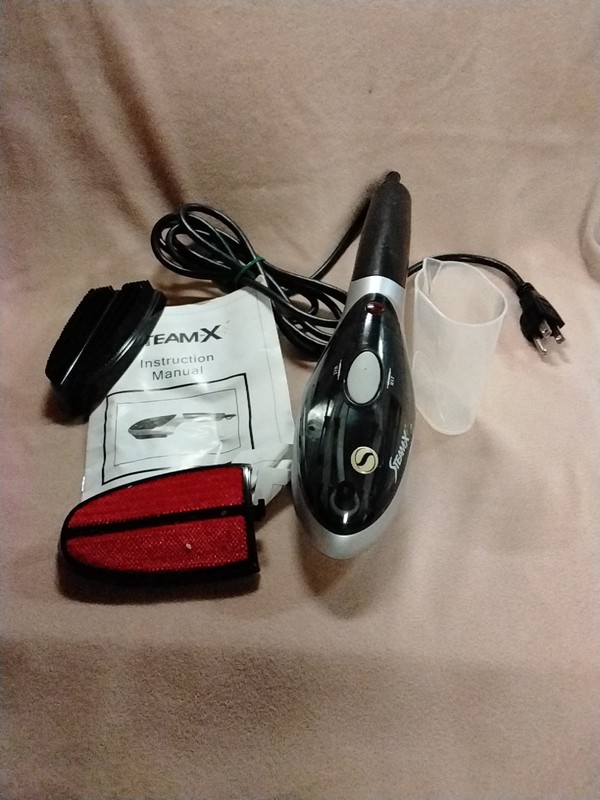 STEAM-X Steam Brush Dress Fit Travel Garment Steamer 2 Attachments
