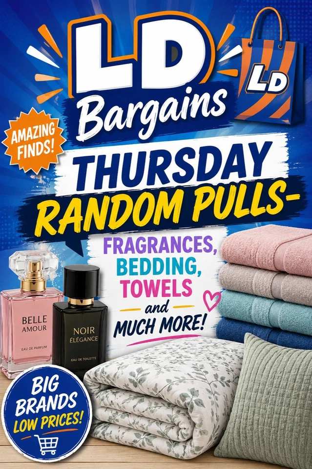 Thursdays Random Deals- Random pulls- fragrances, bedding, towels and more