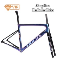 700C Road Bike Full Carbon Thru Axle Disc Brake Racing Frameset Fork Seatpost