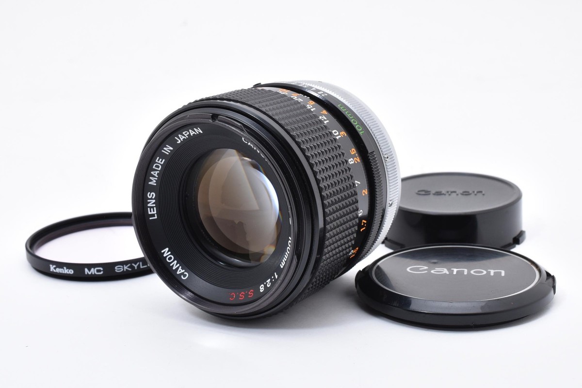 【ケース付き 外観美品】CANON FD 100mm f2.8 S.S.C. TBT - Canon FD 100mm f/2.8 S.S.C. Breech Mount - Bergen County