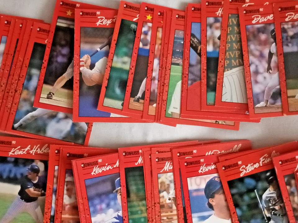 Vintage Donruss 90 * Leaf Inc Baseball Trading Cards * 480 Cards * - Image 4 of 4