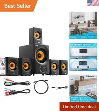 Acoustic Audio AA5170 Home Theater 5.1 Bluetooth Speaker System 700W with Pow...