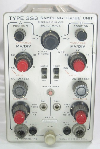 Tektronix Incorporated Vintage Type 3S3 Sampling-Probe Unit Surplus Used