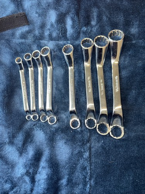 #ad Snap On Box End Wrench Set Deep Offset 12 Point SAE 8 Piece SET $224.99