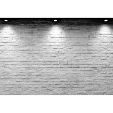 Vinyl 8x6 FT Backdrop Photography Background White Brick Wall Photo Studio