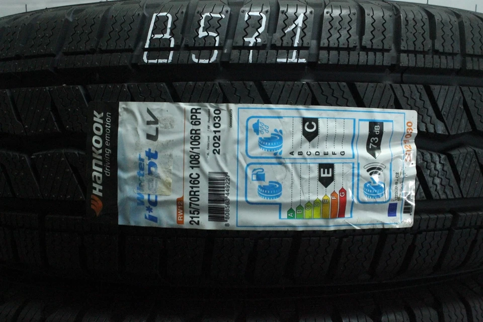 2x Winterreifen Hankook Winter i*cept LV 215/70 R16C 108/106R Dot4619 B571 - Bild 2 von 4