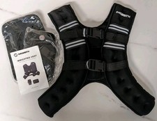 PACEARTH 12 lbs Weighted Fitness Vest Phone Bag Pads Adjustable Reflective