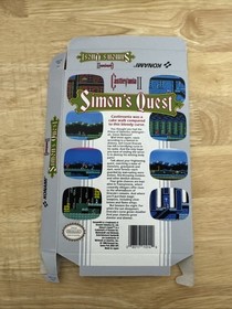 Personalizzato Castlevania II (2) Simon&rsquo;s Quest SIGILLO OVALE NES Nintendo Retro Display Box