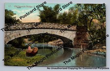 Old Spanish Bridge PHILIPPINES Antique Denniston's Manila Postcard ~1910s