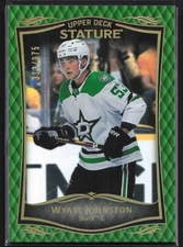 2024-25 Upper Deck Stature #25 Wyatt Johnston 2023-24 Update - Green #/375