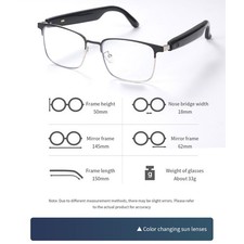 Smart Glasses With BT5.4 Audio For Remote Control Camera Phone Calling Open FDYK