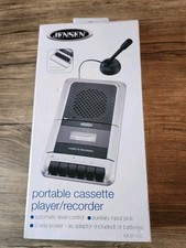 Jensen MCR-100 Portable Cassette Player  Recorder Built In Microphone New