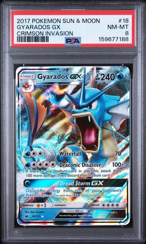 Gyarados-GX graded PSA 8 for sale on eBay