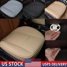 Luxury Leather Car Seat Cover Front Bottom Seat Chair Comfort Cushion Protector
