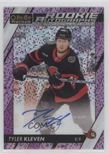 2023 O-Pee-Chee Platinum Rookie Violet Pixels 64/99 Tyler Kleven #R-TK Auto 4et