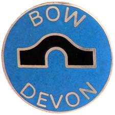 Bow Village Small Pin Badge Devon