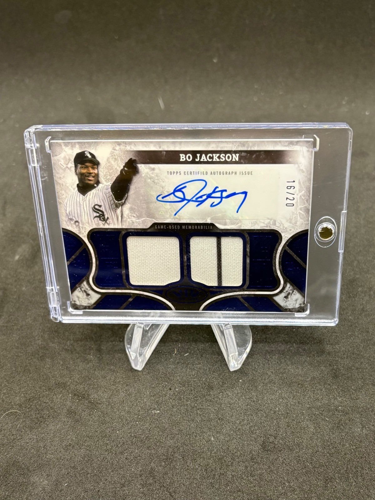 2025 Tier One Bo Jackson Auto Autograph Game Worn Patch Chicago White Sox /20