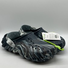 Crocs Echo Marbled Clog Black Sand Multi Men's Size 10 Slip On Casual Sandal