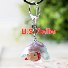 Ponyo on the Cliff Keychain Jellyfish Ponyo   Studio Ghibli Cute Swing Charm NWT