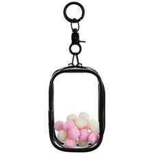 Vitrina de figuras transparente para bolsa de almacenamiento de felpa PVC funda colgante bolsa