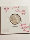 1888 S FINE SEATED LIBERTY DIME