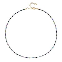 Cavill HäMatit Halskette 24,62Ct Silber Vergoldet Bunte Perlen Damen