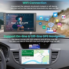 64GB For Honda CRV 2012-2016 Carplay Car Stereo Radio Android 13 Cam GPS wifi