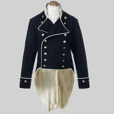 Undress Lieutenants Tailcoat, c.1805. Made from Military grade Navy Wool