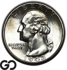 1943 Washington Quarter, Very Lustrous Superb Gem BU++