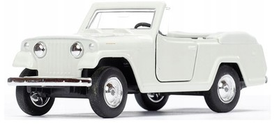 Welly 1967 Jeep Jeepster Commando Roadster Ivory 1:34 1:39 Scales Car