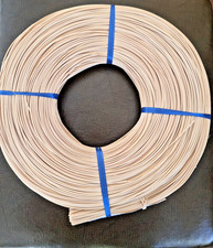 ROUND REED 2 - 1/16" 1.75mm Diameter - one pound Coil rush basket wicker