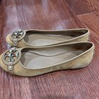 Authentic Tory Burch Aaden Ballet Flat Soft Seude Royal Tan Size 7 — photo 3