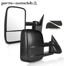Towing Mirrors For 99-07 Gmc Chevy Truck Manual Telescoping Door Side View Pair Towing Mirrors For 99-07 Gmc Chevy Truck Manual Telescoping Door Side View Pair