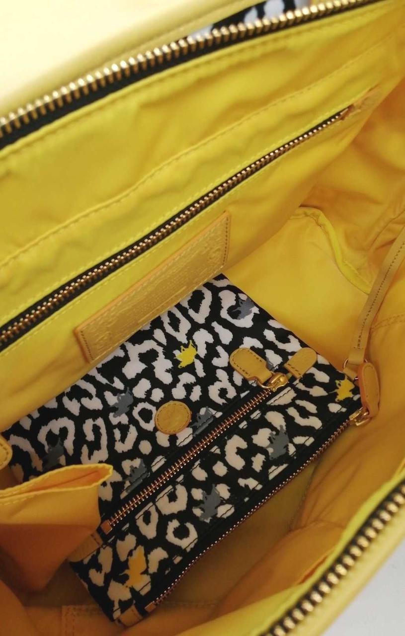 2Way Shoulder Bag Leopard Pattern Logo Switch Pou… - image 10