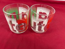 Bicchieri Nutella vintage set 2 bicchieri pubblicitari vetro originale