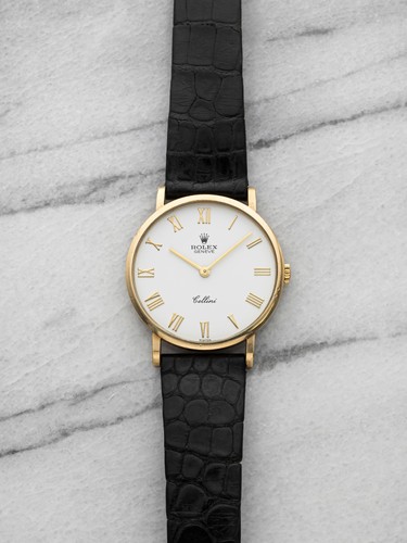 Vintage 1991 Rolex Cellini 18K YG 5112 Manual White Roman Dial 32mm