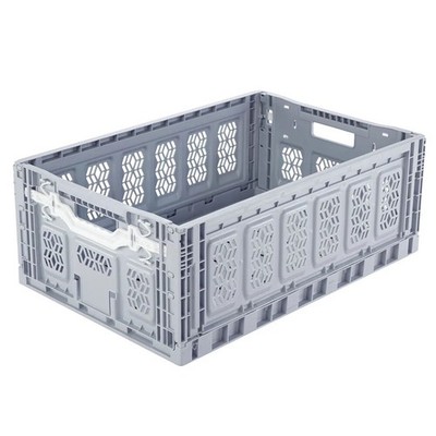 Klappbox 60x40x23 cm (600x400x230 mm) Stapelbox Faltbox Anthrazit robust
