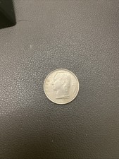 1976 Belgium 1 Franc French Text Coin