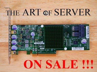Supermicro AOC-S3008L-L8E 12Gbps SAS-3 HBA P16 IT mode ZFS TrueNAS unRAID FP