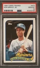 1989 Topps Traded Ken Griffey Jr PSA 10 #41T Rookie Card RC