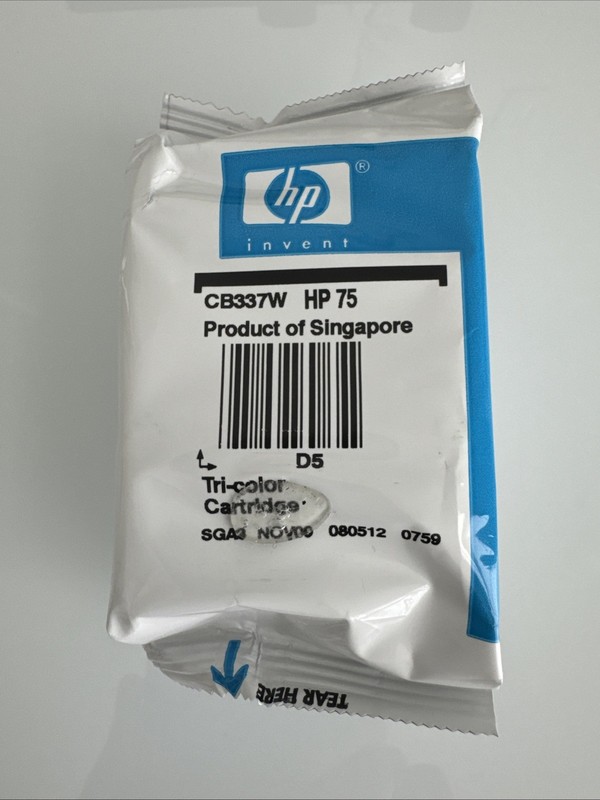 HP Genuine OEM Ink Cartridge 75 Tri-Color CB337W New No Box