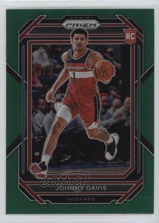 2022-23 Panini Prizm Green Prizm Johnny Davis #231 0u9w