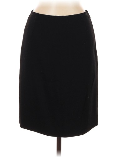 Prada Women Black Wool Mini Skirt