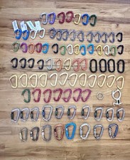 HUGE Climbing Gear Lot 86 Carabiners Black Diamond Petzl CAMP Metolius DMM  PIR