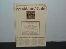 Presidents Coin The 38 Presidents Of The USA Genuine 24k Gold Limited Edition