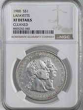 1900 $1 LAFAYETTE SILVER DOLLAR COMMEM NGC XF DETAILS "CLEANED" #8405242-040