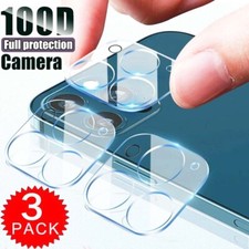 3 Pack Camera Lens Protector for iPhone 14 Pro MAX 13 12 11 Clear Tempered Glass