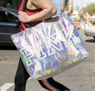iridescent tote bag