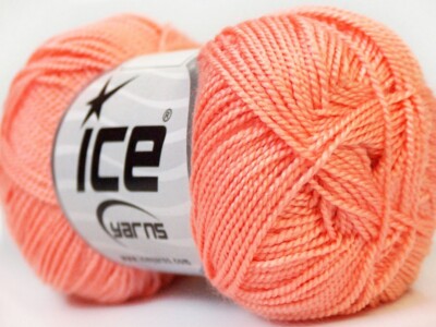 10-Skein Lot Etamin Yarn Acrylic superfine 4x30g/180m Salmon