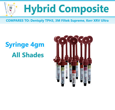 Dental Silmet ProFil Composite Resin Hybrid Composite A1, A2, A3, B1, B2, Syr 4g